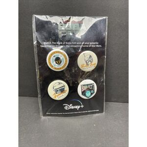 Set of 4‎ Star Wars Pins The Book of Boba Fett Disney+ Brand New FREE SHIPPING